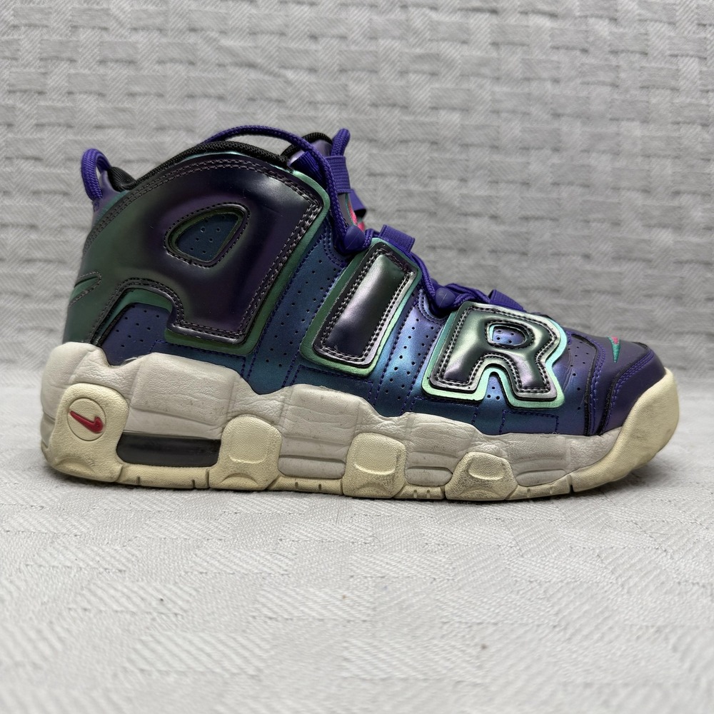 Nike Air More Uptempo GS Iridescent Purple Kids 7y 922845-500